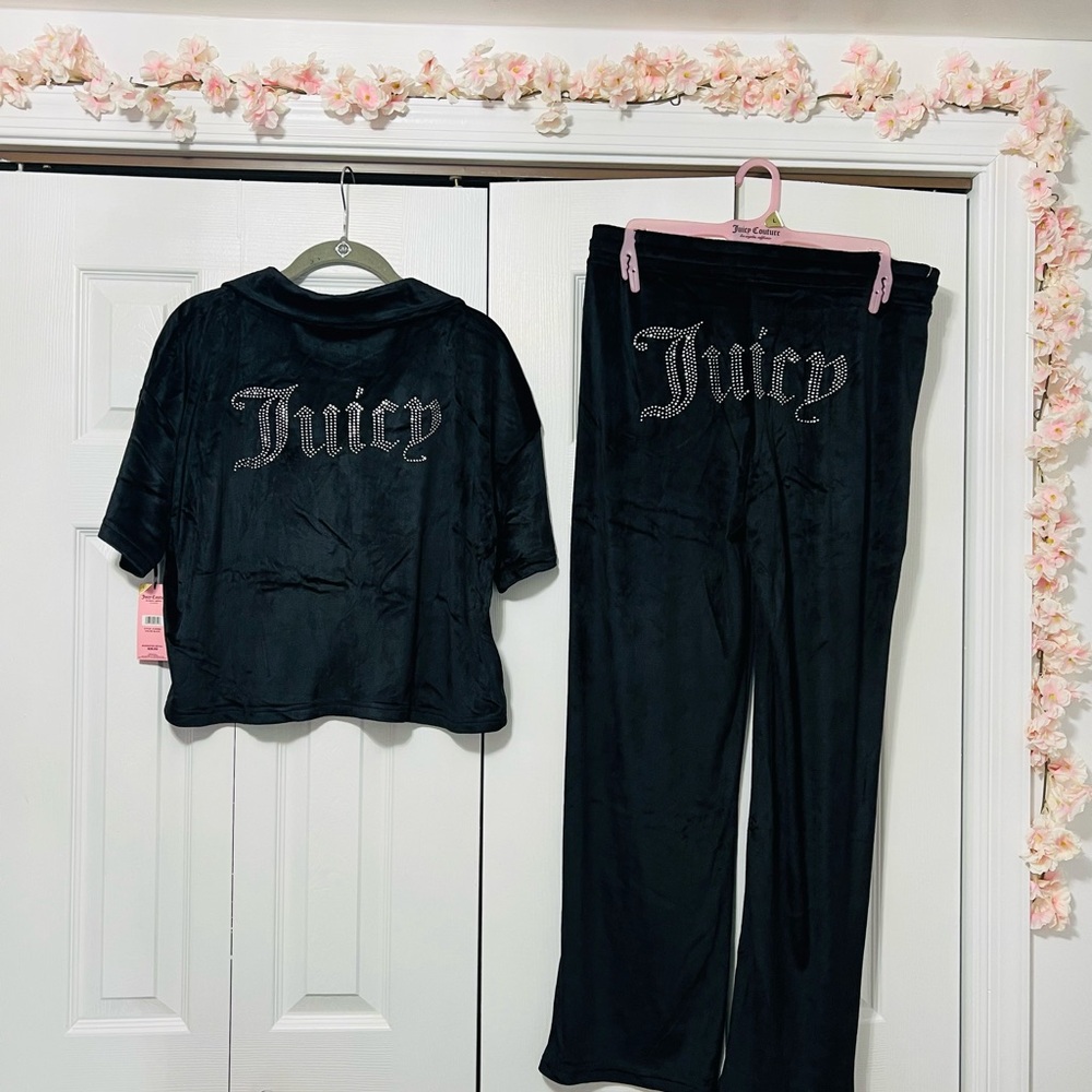 Juicy Couture collared pj set